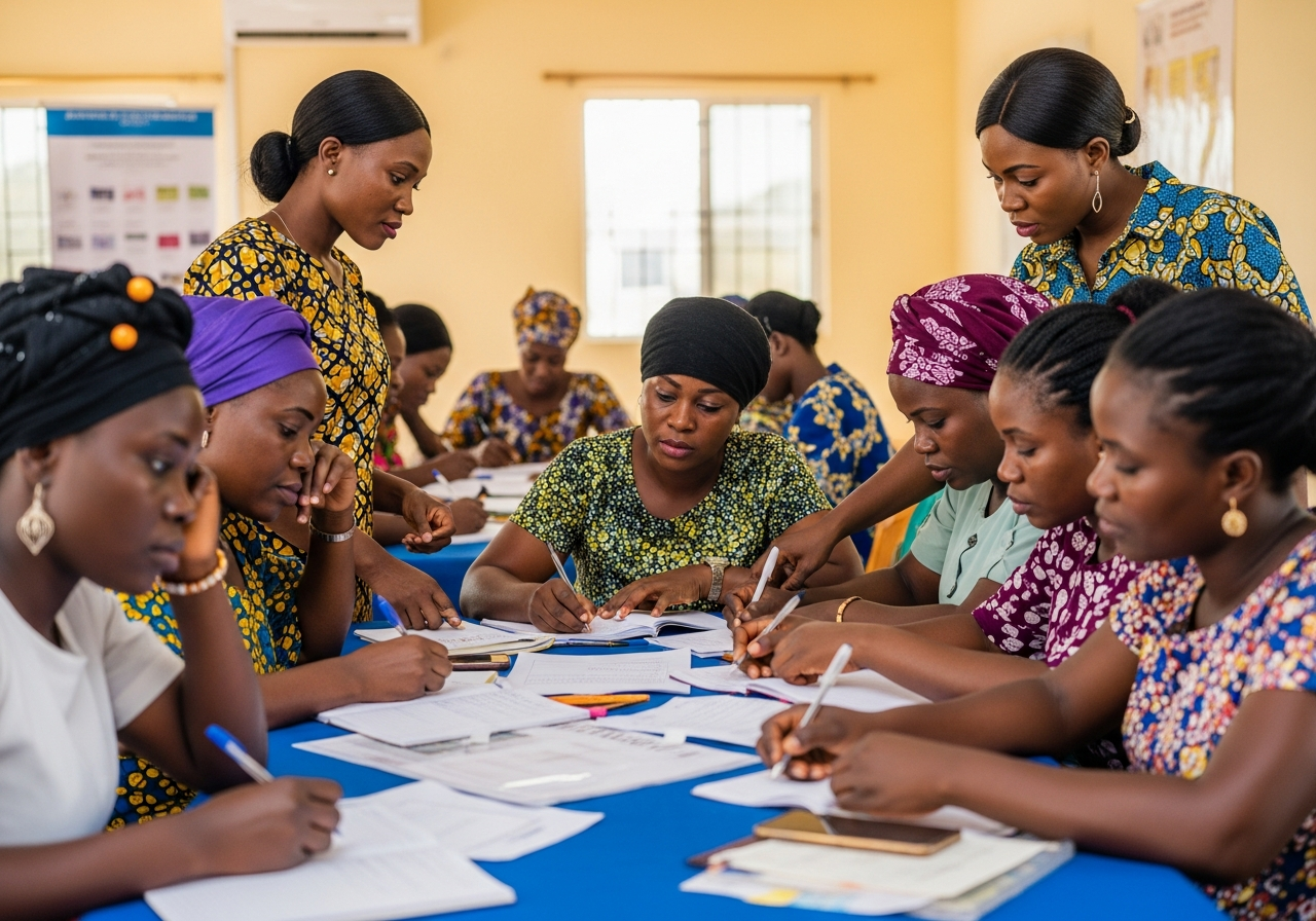 Women empowerment training illustration