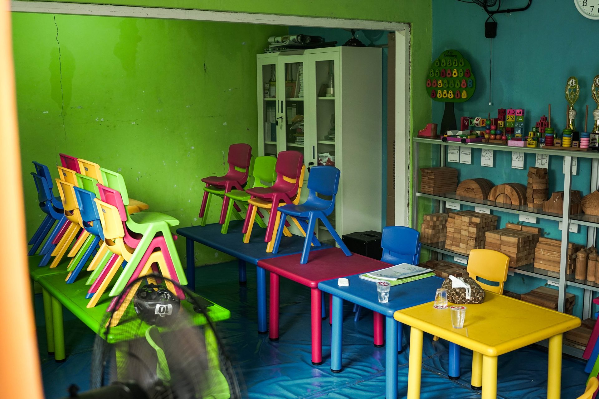 Classroom interior at a partner school